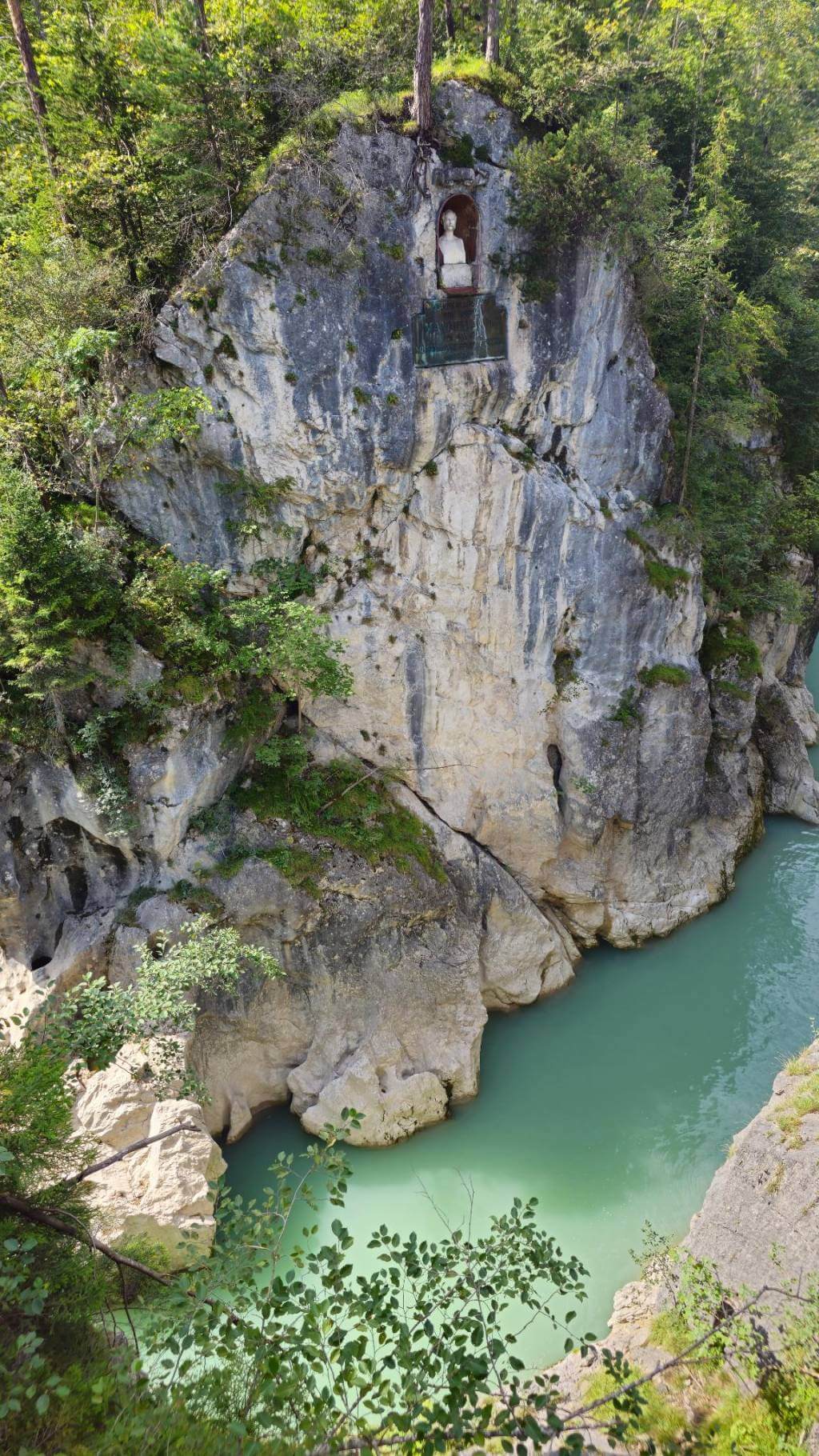 Lechfallschlucht in Füssen - Blick von der Brücke