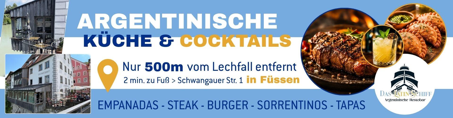 Argentinisches Restaurant - Das Latine Schiff in Füssen Argentinisches Restaurant - Das Latine Schiff in Füssen